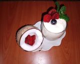 A picture of step 2 of Coconut milk smoothie 🥤🥥.