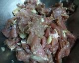 Hình bước làm 1 của món Canh Bò (Bulgogi)