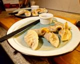Une image de l'étape 6 de Gyozas aux champignons.