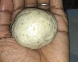 A picture of step 4 of Chicken balls.