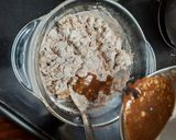 A picture of step 5 of Eggless plum cake.
