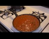 A picture of step 5 of 3-cheese baked Ziti pasta.