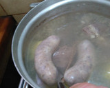 Foto del paso 1 de la receta: Sandwichitos de chorizo sancochados