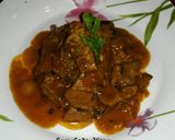 Foto langkah ke 6 dari resep Sapi Lada Hitam Mangga Muda.
