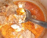A picture of step 4 of Mutton Qorma.
