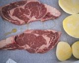 Foto del paso 2 de la receta: Entrecot Angus con Copos de Mozzarella y Patatas Asadas