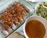 Hình bước làm 5 của món Bánh cuốn