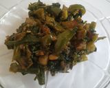A picture of step 4 of Methi bhindi ki sabji.