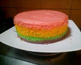 Foto langkah ke 5 dari resep Rainbow Cake Kukus.