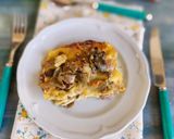 Foto del passaggio 6 della ricetta Lasagna carciofi salsiccia e provola affumicata