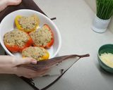 Фото кроку 8 до ПП Перец фаршированный нутом и тунцом. Запечённый в духовке. 👍.