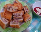 Foto langkah ke 5 dari resep Roti Balut Crackers Isi Kentang Daging Ayam.