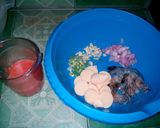 Foto langkah ke 2 dari resep Tofu Udang Saus Tomat Alami.