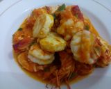 Foto langkah ke 5 dari resep Tofu Udang Saus Tomat Alami.