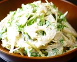 A picture of step 13 of Microwave Broccoli and Imitation Crab with Sesame Mayo Salad.