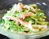 A picture of step 25 of Microwave Broccoli and Imitation Crab with Sesame Mayo Salad.