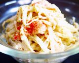A picture of step 11 of Microwave Broccoli and Imitation Crab with Sesame Mayo Salad.