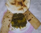 A picture of step 5 of Methi sabzi.