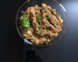 A picture of step 3 of Aloo ki bhujiya.