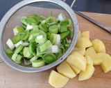 A picture of step 2 of Leek and celery soup with spiced onions.