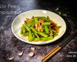 หน่อไม้ฝรั่งผัดหมูสับ วิธีทำสูตร 6 รูป