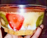 صورة لخطوة 2 من وصفة ترايفل كنافه بالنوتيلا وصوص الكراميل 😋❤️