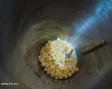A picture of step 1 of Chaney ki daal sweet.