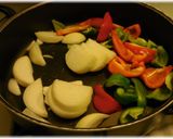 A picture of step 5 of Beef Strips, Pepper Steak.