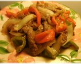 A picture of step 12 of Beef Strips, Pepper Steak.