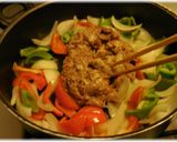 A picture of step 8 of Beef Strips, Pepper Steak.