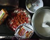 A picture of step 1 of Schezwan uttapam.