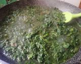 A picture of step 1 of Spinach and Chickpeas with Mint.