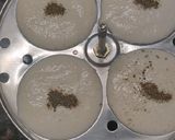 A picture of step 4 of South Indian Platter....Idli Sambhar with Coconut Chutney..