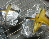 A picture of step 3 of Easy Cheesy Baked Potatoes with Hotdog Sausages.