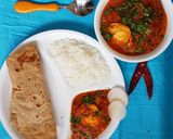 A picture of step 15 of Egg masala.