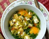 Hình bước làm 1 của món Trứng rán cốm đậu🍽