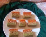A picture of step 9 of Cashew almond burfi.