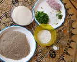 A picture of step 1 of Suji ke veg kabab.