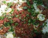 A picture of step 6 of Beef Biryani😋💛🍲.