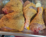 Foto del paso 2 de la receta: Muslos de pollo al horno con puré de castañas