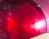 A picture of step 2 of Mangolecious raspberry jelly dessert.