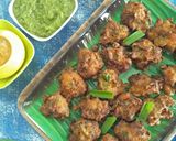 A picture of step 7 of Phodshi Kolambi Chi Bhaji (Grassy Leafy Veg And Shrimp Fritters).