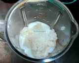 Foto langkah ke 2 dari resep Sütlaç (Puding Nasi buah Naga topping Almond).