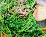空心菜炒羊肉的食譜步驟8照片