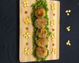 A picture of step 13 of Corn Tikki.