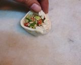 A picture of step 6 of Veg Momos.