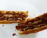 A picture of step 5 of Chocolate club Sandwich.