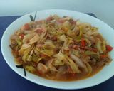 Foto del paso 11 de la receta: Repollo en cintas con tuco