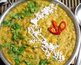 A picture of step 7 of Teliya Mah (Himachali delicacy).