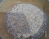 عکس مرحله 1 از دستور لقمه رژیمی تخم مرغ و جو دوسر پرک